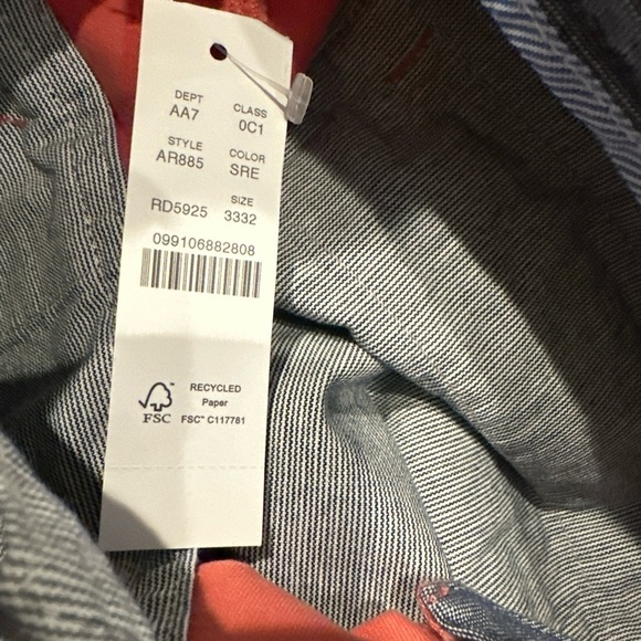 NWT J Crew 484 Slim Fit Stretch Chino Pants in Newport Red Size 33x32 - Picture 5 of 5